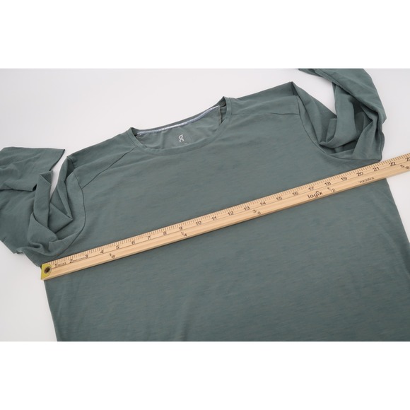 On Cloud Running Long Sleeve Comfort Long-T‎ Performance Shirt Green Men's Large - Picture 6 of 10